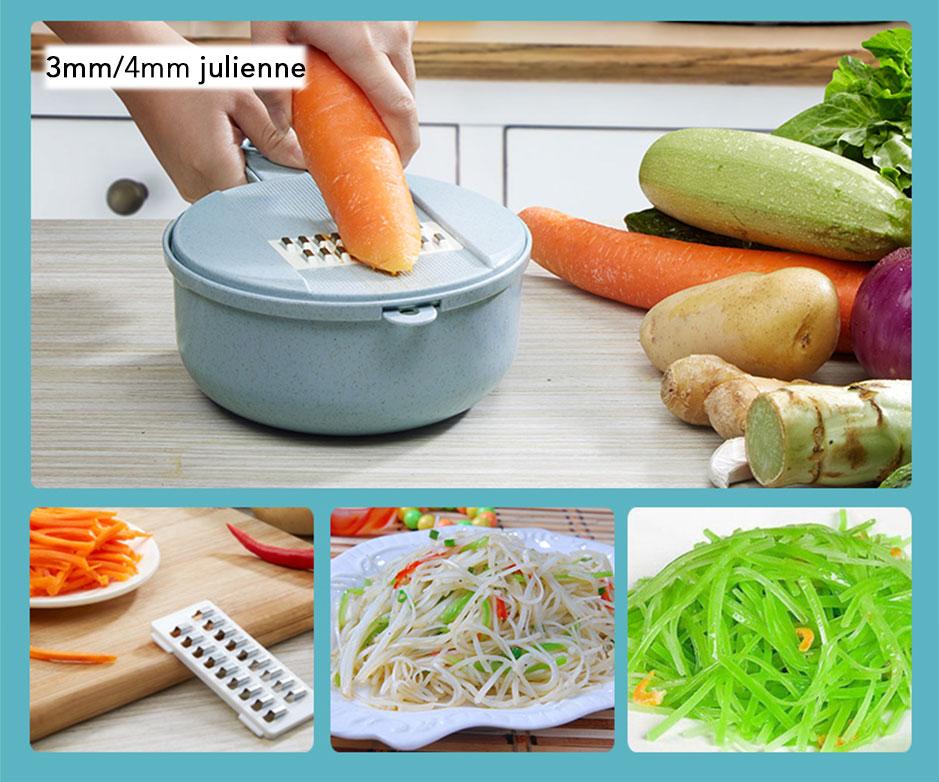 Vegetable Cutter Vegetable Potato Peeler Carrot Shredder with Strainer Vegetable Shredder 8 In 1 Kitchen Accessories