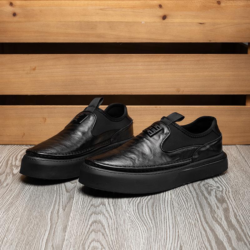 Men's shoes 2025 direct supply new men's shoes leather loafers trend one pedal breathable casual shoes leather shoes