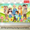 1 Piece of 2D Flat Surface, Multi-purpose Decorative Background Banner for Family Gatherings In Color, for Festivals