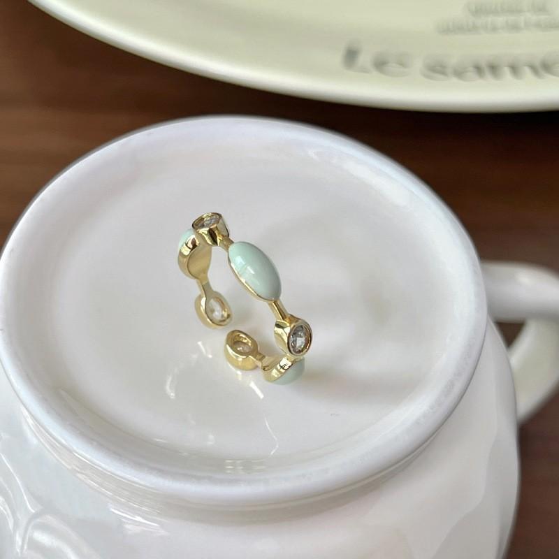 Enamel Colorful Butterfly Ring For Women Adjustable Open Design Unique And Jewelry Chic