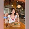 Short-sleeved T-shirt Women's Summer New Spice Girl Slim and Thin Red Bow Student V-neck Short Top Trendy
