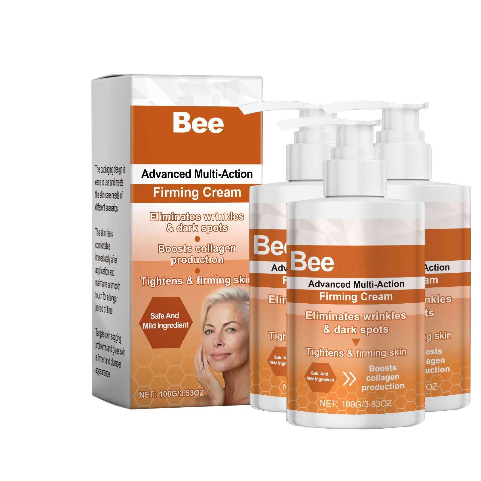 

Крем для укрепления кожи Bee Firming Cream, лосьон для тела, улучшает состояние тусклой, грубой и сухой кожи, глубоко увлажняет и подтягивает 100 г One Size