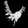 Floral Embroidered Neckline Neck Collar Neckwear Trim Clothes Sewing Applique