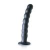 Ouch! - Silicone G-Spot Dildo with Beads - 20.5 Cm