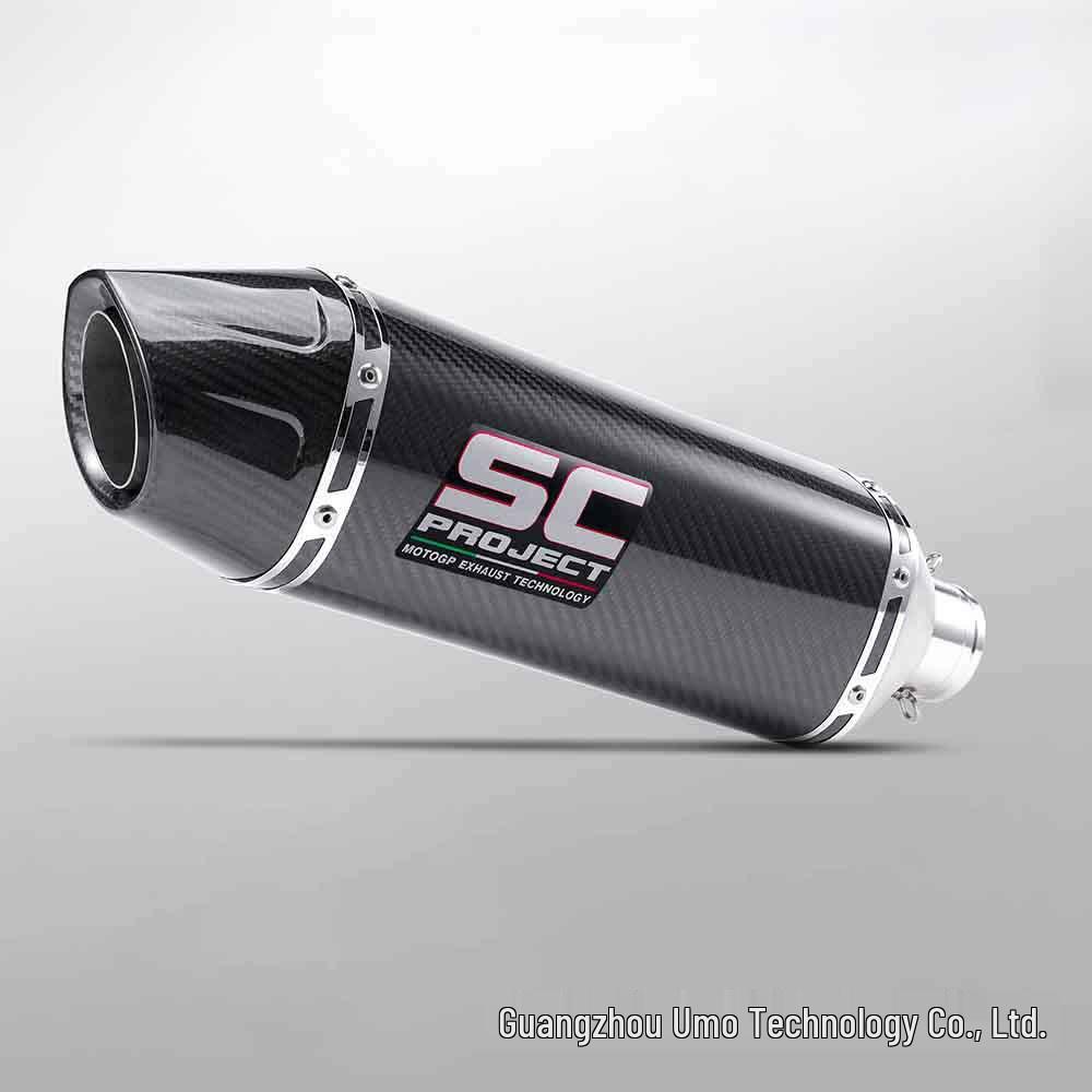 51MM Universal Roman Exhaust Tailpipe for Ninja 400/500/ZX6R/R3 Motorcycle Modification.