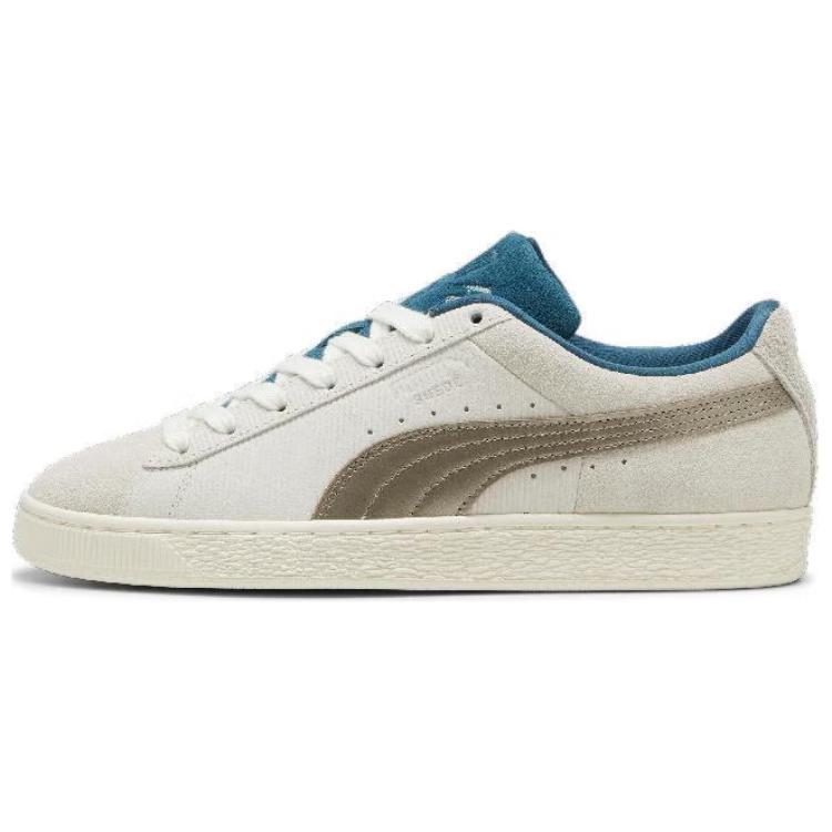 PUMA Play Loud Suede Warm White Cold Green Men s 398190-02 EU 36
