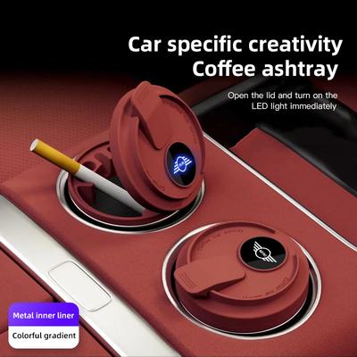 Tazza da Caffè Creativa per Auto Stile Acciaio Inossidabile Interno Posacenere Per BMW Mini Works Cooper F54 F55 F56 F57 F60 R50 R52 R53 R55