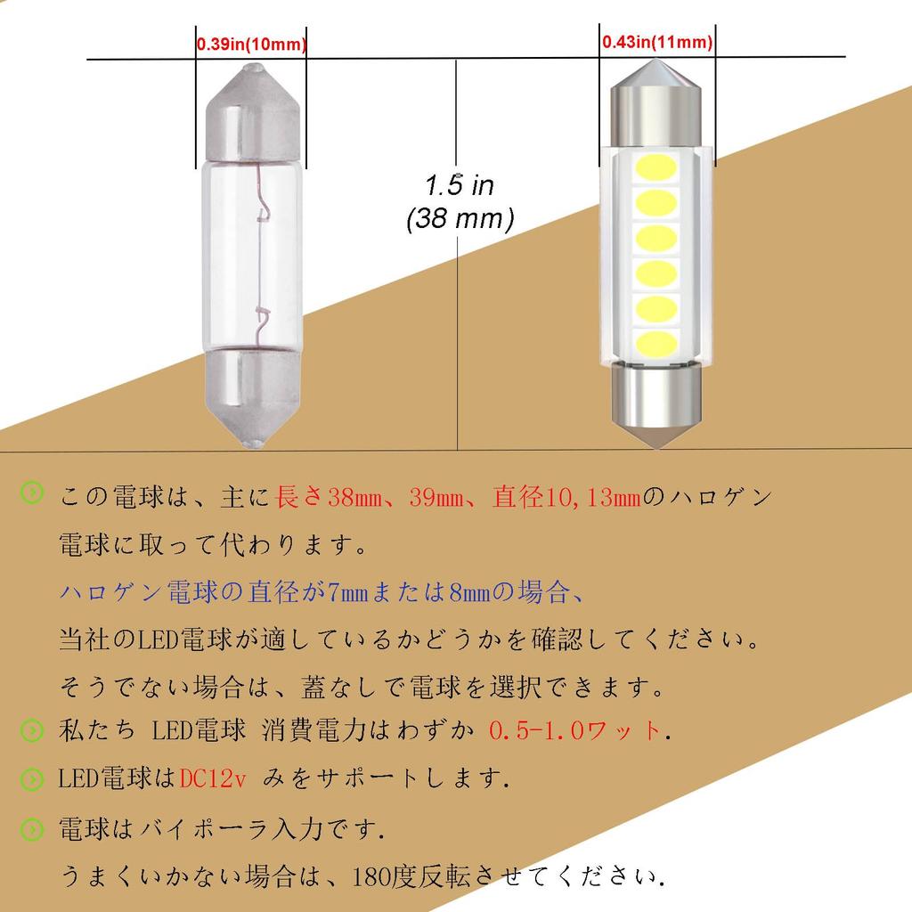 WiseShine DC 12V 6418 6411 LED Super Bright 6000K White