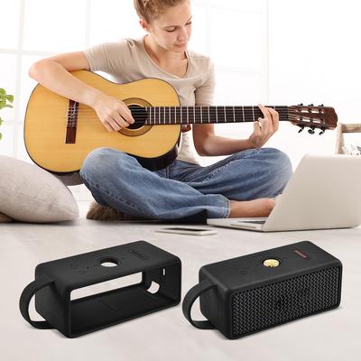 Silicone Carrying Case with Handle Anti-Fall Speaker Case Soft Skin Protective Case for Marshall EMBERTON III Portable Speaker