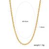 Cross-border Hot Selling Women's Gold Plated Stainless Steel Necklace