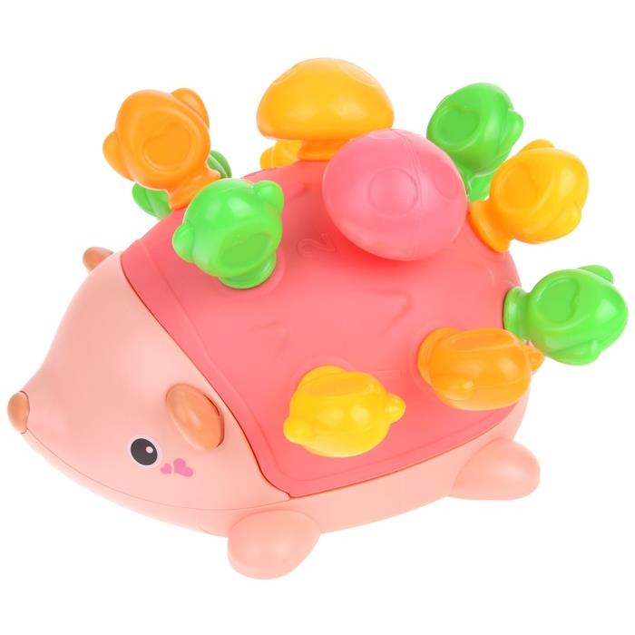 Montessori Educational Sensory Hedgehog Removable Spikes Sorter Blocks - Red