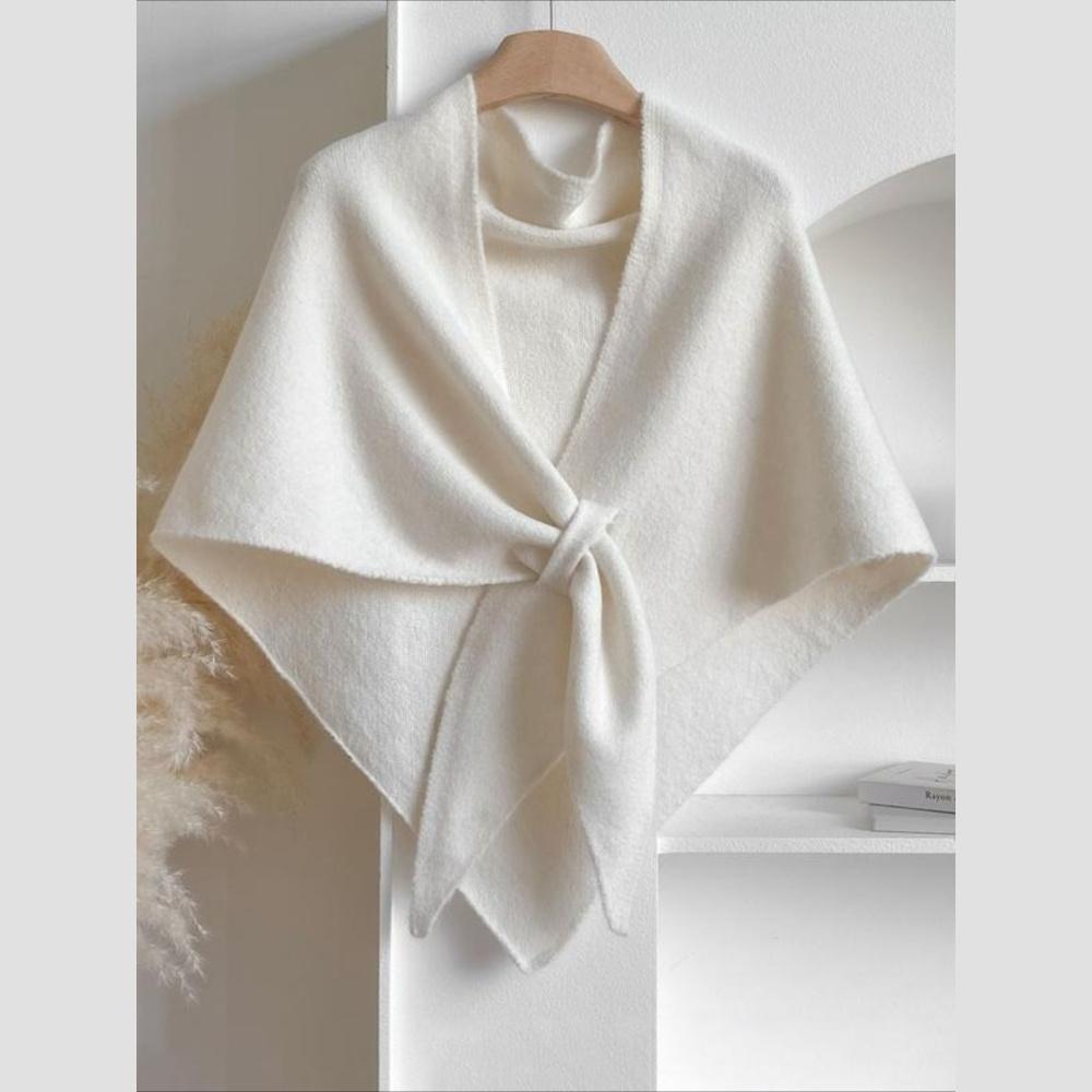Women's solid color scarf, winter casual soft and comfortable shawl, fashionable and unique accessories, daily wear scarf
