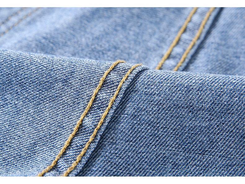 High-Waist Retro Denim Shorts for Women - Summer 2022 Trendy Slimming Straight Fit