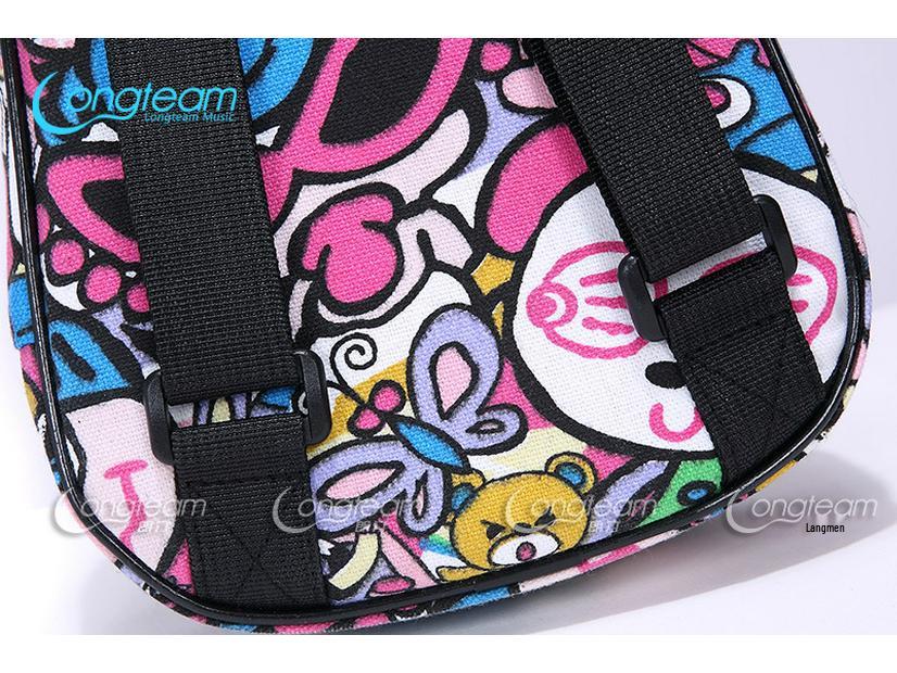 21" 23" 26" Ukulele Polstret Gigbag - Slitesterk Dobbel Skulder Ryggsekk