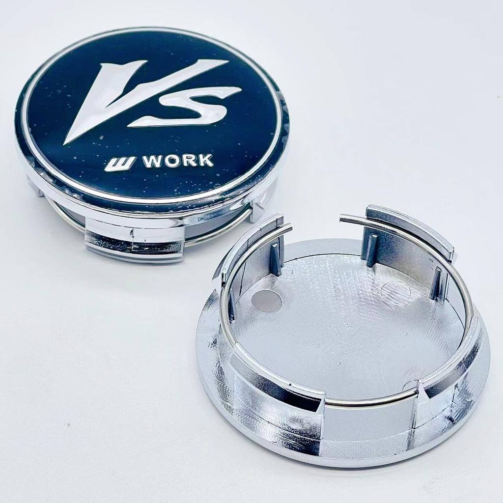 4pcs/Set High Quality 57mm Car Wheel Hub Cover Center Caps for VS W Work Racing Styling Badge Stickers Emblem Accessories