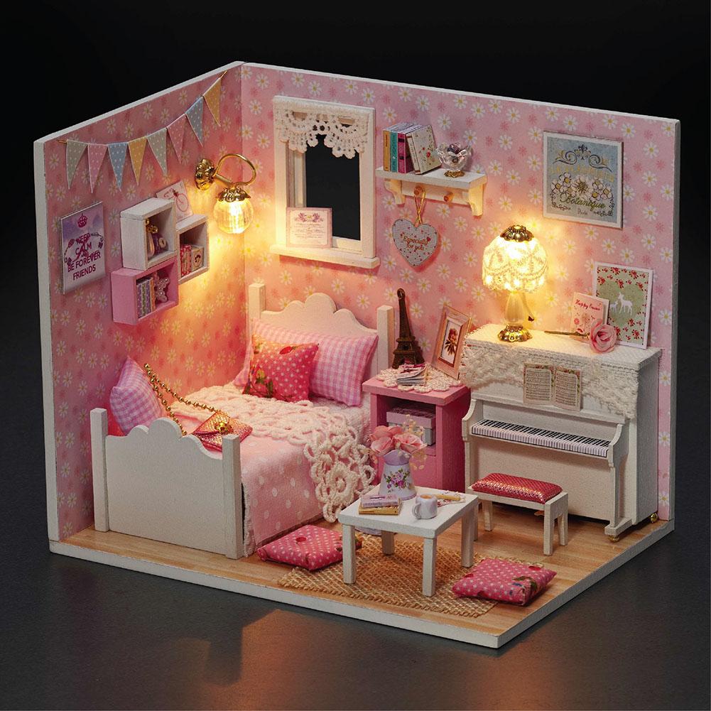 Diy Doll Houses Miniature Dollhouse Wooden Toys For Children Birthday Gift