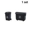 2/4Pcs Mini Desktop Storage Bin Portable Trash Container Dollhouse Ornament Cosmetic Jewelry Storage Box Stationery Organizer