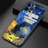 Van Gogh Starry Sunflowers Silicone Phone Case for Apple iPhone 15 Pro Max 1413 11 Pro 12 Mini SE X XS Max XR 78 Plus Soft Cases