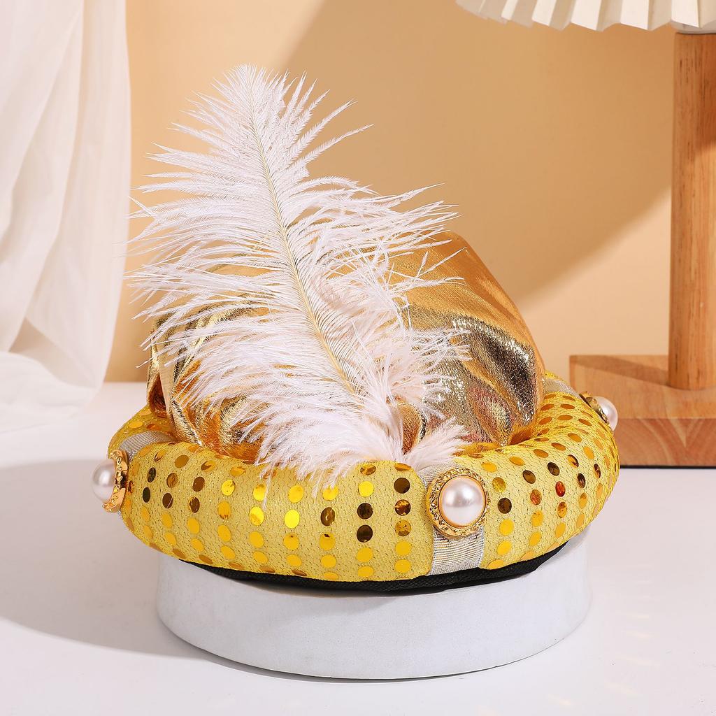 Aladdin Hat, Prince Hat, Indian Hat, Internet Famous Style, Funny Holiday Dance Performance Design