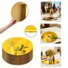 4/8/12Pcs Round Acrylic Mirror Table Centerpiece, 25cm Reflective Mirror Tray for Wedding Party Table Decoration,