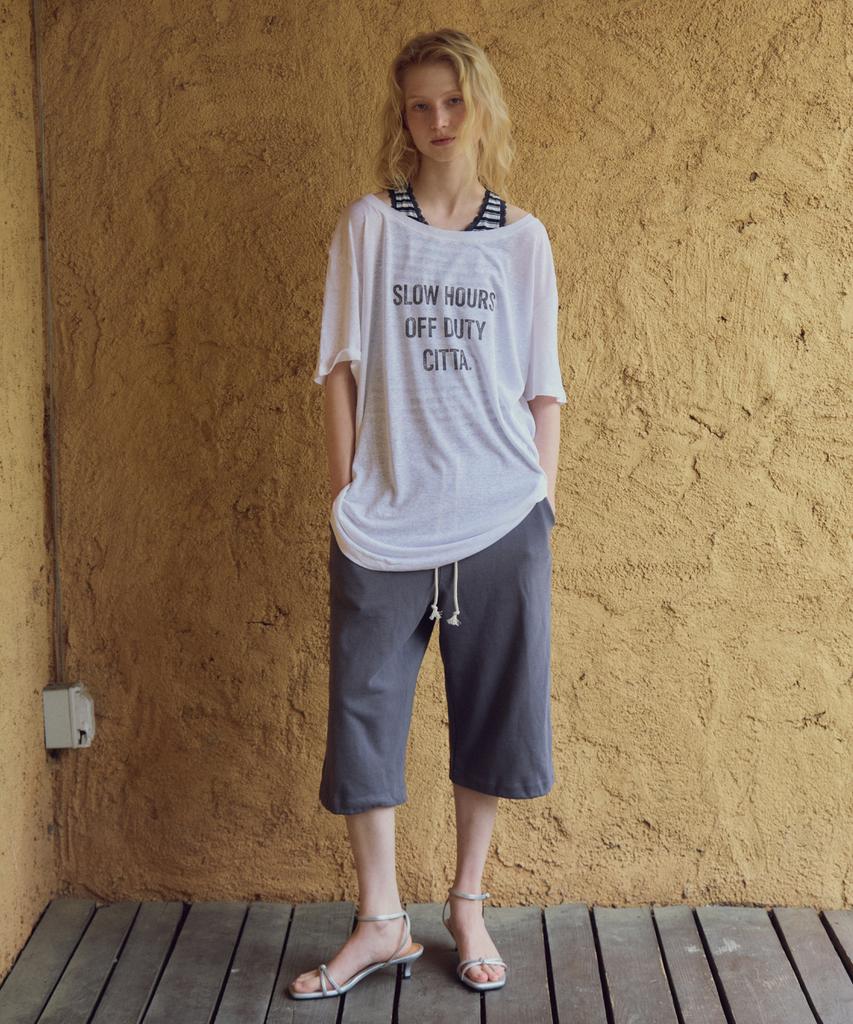 CITTA Essentiële Bermuda Joggingbroek_Ctb576(Houtskool)