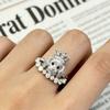 Cute Cartoon Pet Dog Open Ring, Niche Puppy Memorial Adjustable Finger Jewelry, Lovely Pet Ornament