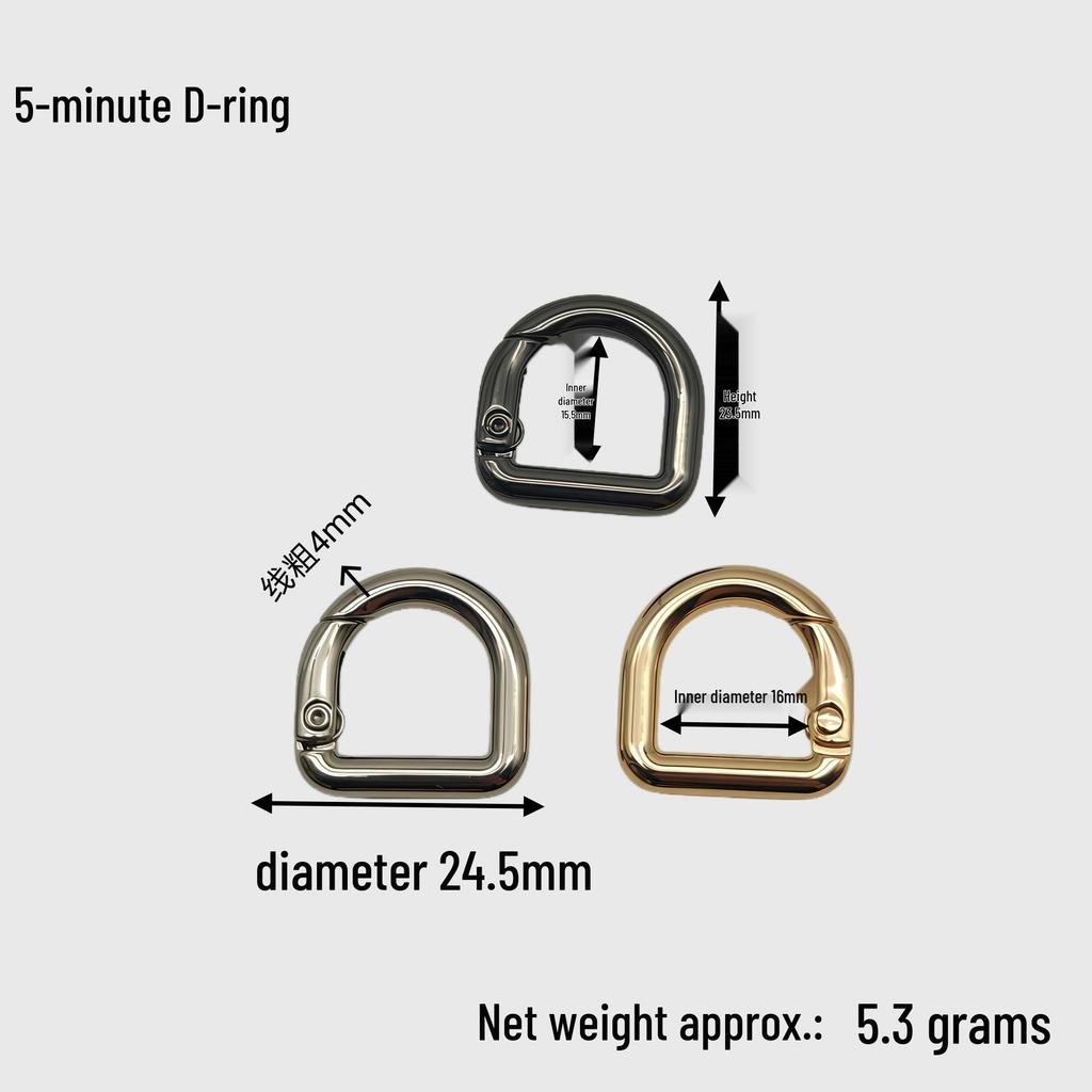 D-Shaped Ring Buckle for Bags & Clothing Accessories