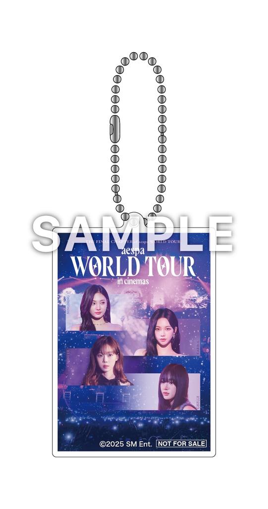WORLD TOUR In Cinemas Acrylic Aespa -STANDARD EDITION- Blu-ray (Bonus Keychain) [Blu-ray]