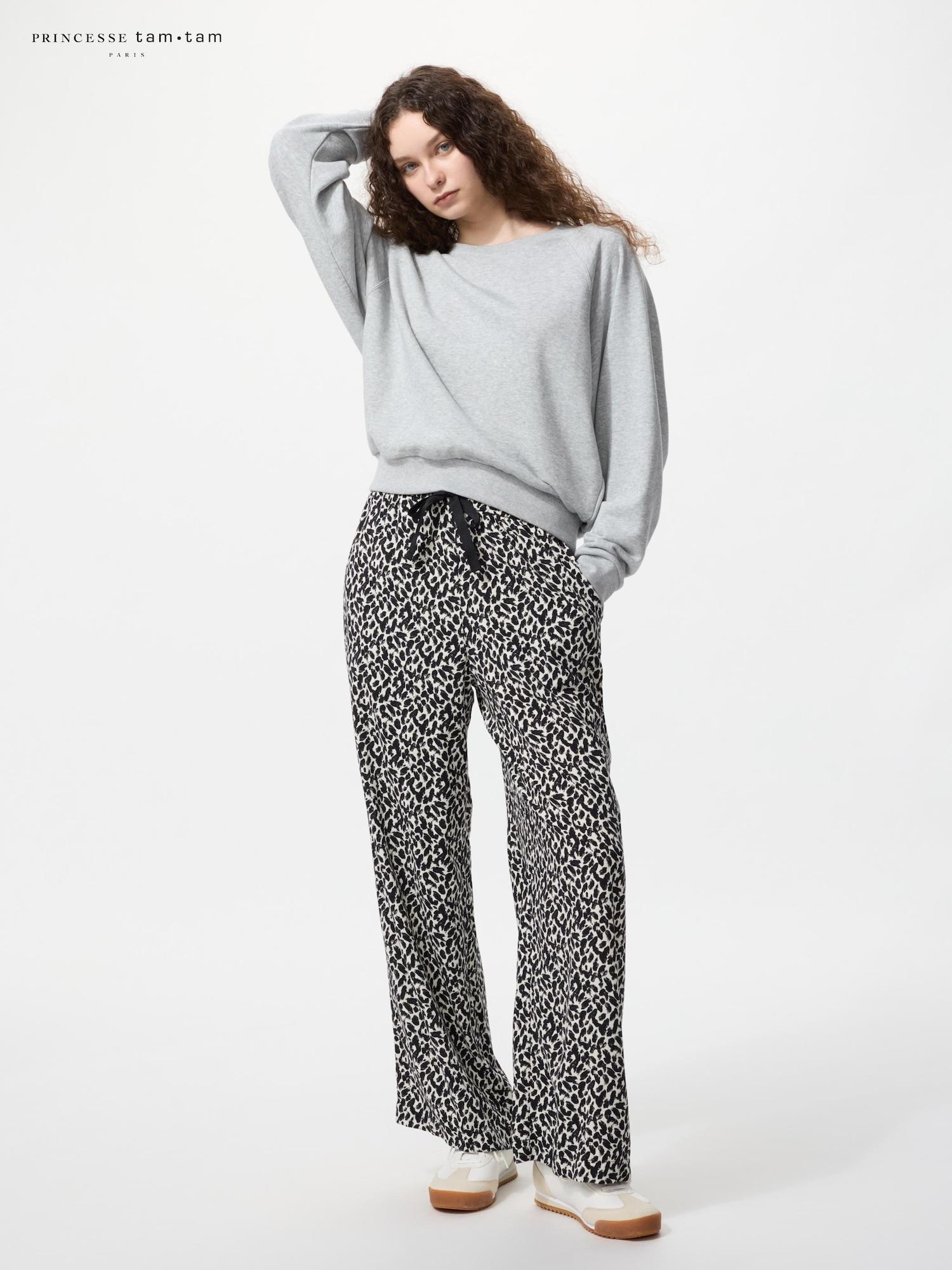 

Uniqlo Длинные брюки с принтом из вискозы 01 OFF WHITE/XL