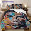 Cristiano Ronaldos Goal Triumph Bedding (1 * duvet cover + 2 * pillowcase, without core) 2D Flat Bedding set Soft and comfortable