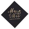 100pcs Soft Cocktail Napkins Bronzing Printed Disposable Napkins Mr Mrs Wedding Napkins  Home Party