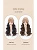 Women's Fashionable Knitted Wool Hat with Realistic Non-Detachable Wig for Autumn/Winter 2025
