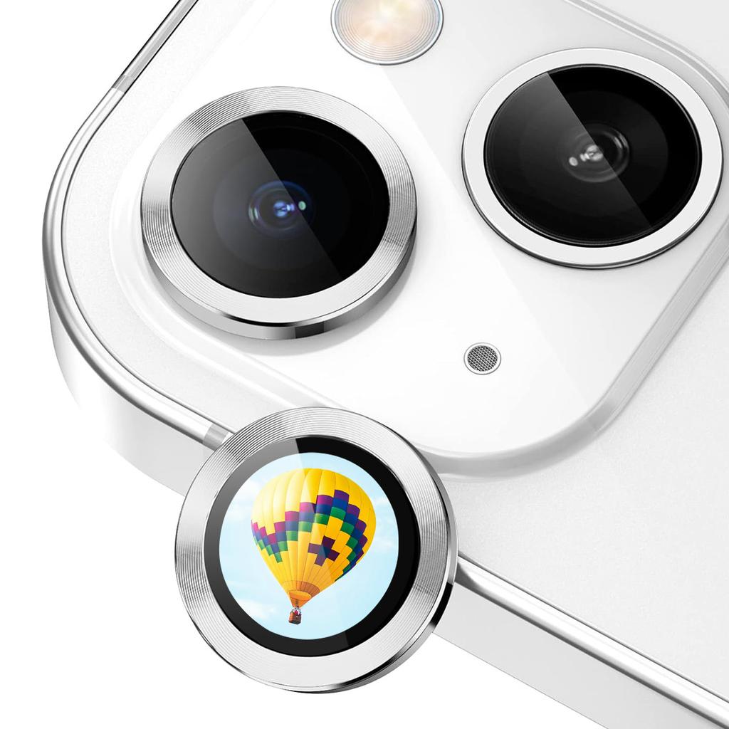 ENKAY HAT PRINCE For iPhone 13/13 mini AR-Enhanced Camera Lens Protector Metal Ring Rear Lens Cover