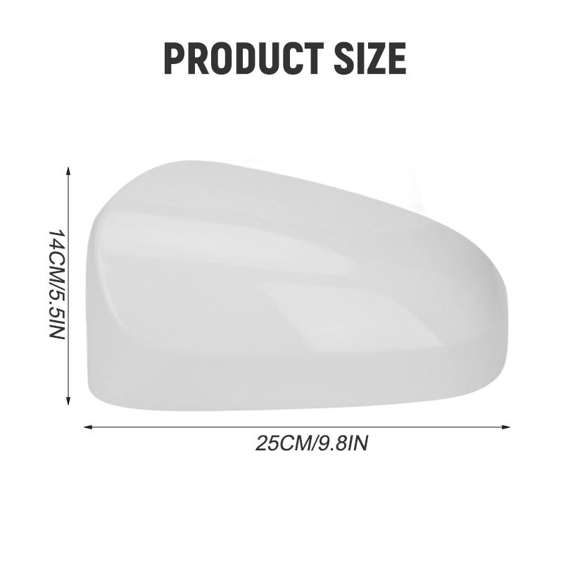 Left Right Rearview Mirror Cap W/O Signal Light  For Toyota Camry 2012-2017 US Model Glossy Black/White Side Mirror Cover