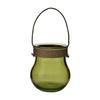 Hestia Green Recycled Glass Lantern with Handle