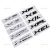 1PCS ABS Black Silver XF XFL XE XEL XJI Logo Car Letter Rear Trunk Decals Emblem Badge For Jaguar Type S-Type F-Type Accessories