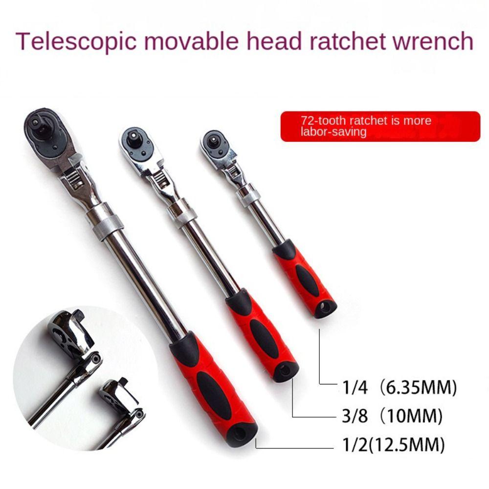 

Быстроразъемный гаечный ключ 1/4, 1/2, 3/8, 72 зубца, многофункциональный ручной инструмент, регулируемый ключ с храповым механизмом