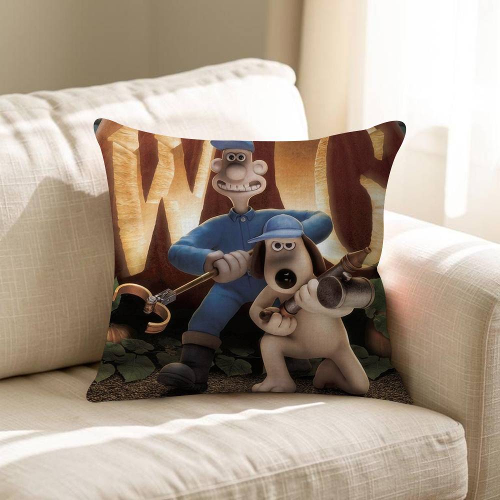 WWallaceS Cute GGromit Pillow Anime Pillow Sofa Bed Head Pillow Cover Cushion Cover 45x45 Cm Fashion