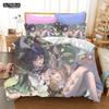 3D Game Genshin Impact Bedding Sets Keqing Xiao Duvet Cover Set 2/3 Pieces Boys Adults Single Full Queen King Size Bed Linen