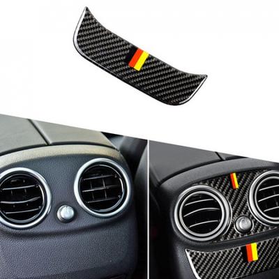 Carbon Fiber Rear Air Vent Cover Trim For Mercedes Benz C-Class W205 15-18 W