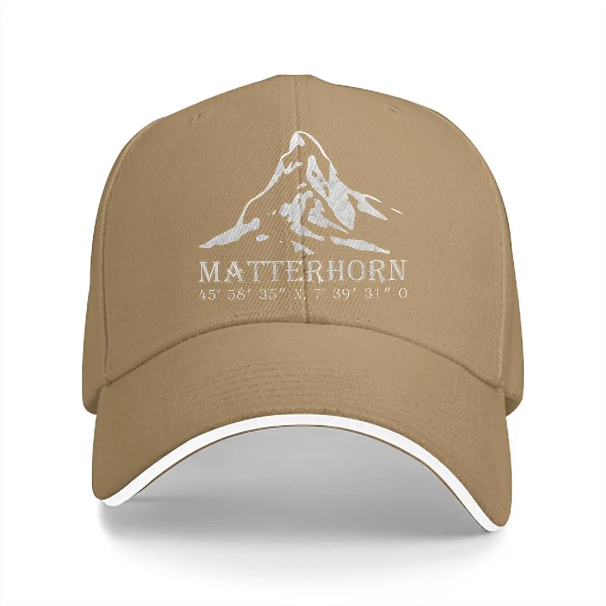 

Pure Color Dad Hats Matterhorn Alps GPS Switzerland Men s Hat Sun Visor Baseball Caps Mountain Climber Peaked Cap Adjustable верблюд