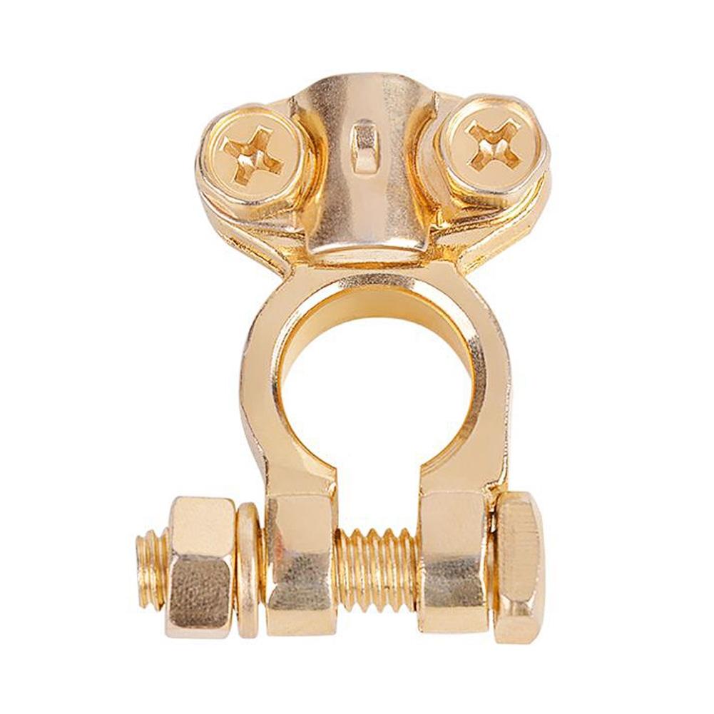 

Клемма аккумулятора 17-18,5 Чистая латунь для автомобиля грузовика Болт Положительный и Отрицательный полюс