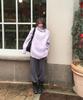 CITTA Wool Made Button High-Neck Grandma Kint_Ctk248(Lavender)