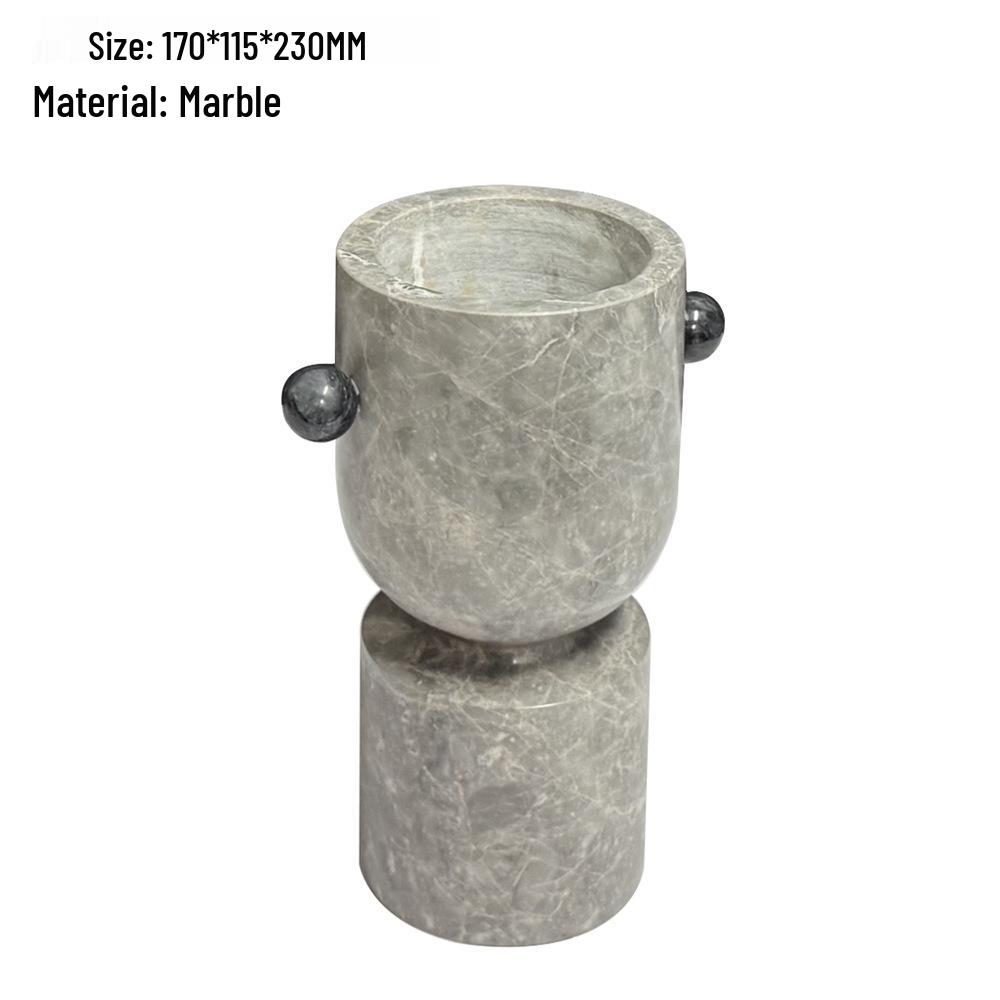 Meibao Geometrisk Marmorvas för Blomsterarrangemang - Hem-, Hotell- eller Showroomdekor