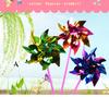 100 Pcs/Pack Colorful Sequins Windmill Toys Children Small Handmade DIY Plastic Wind Spinner Garden Decor Outdoor Toy Gift