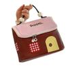 Cute Travel Makeup Handbag Polyester Cosmetic Case Cartoon House Shape Makeup Bag  for Women