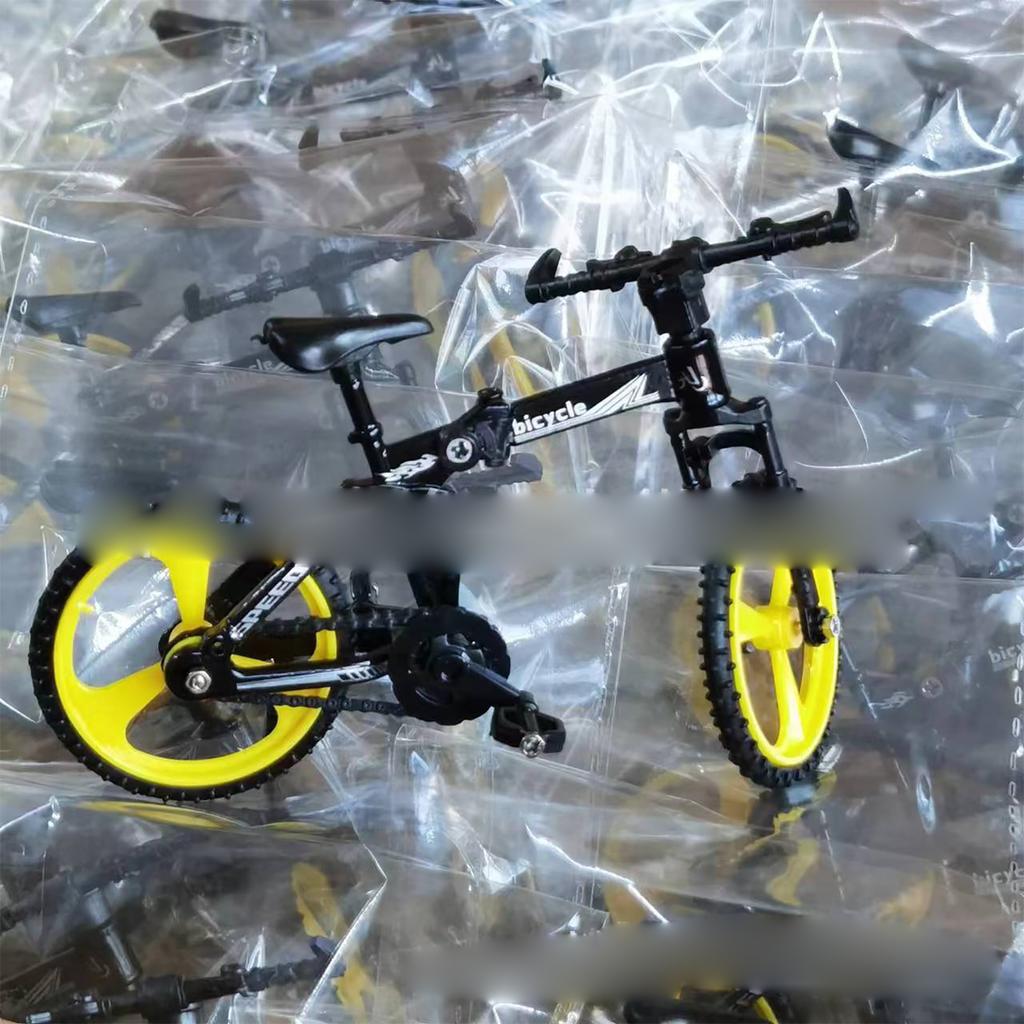 Alloy Folding Mountain Bike Model Toy Mini Finger Bike Fingertip Scooter
