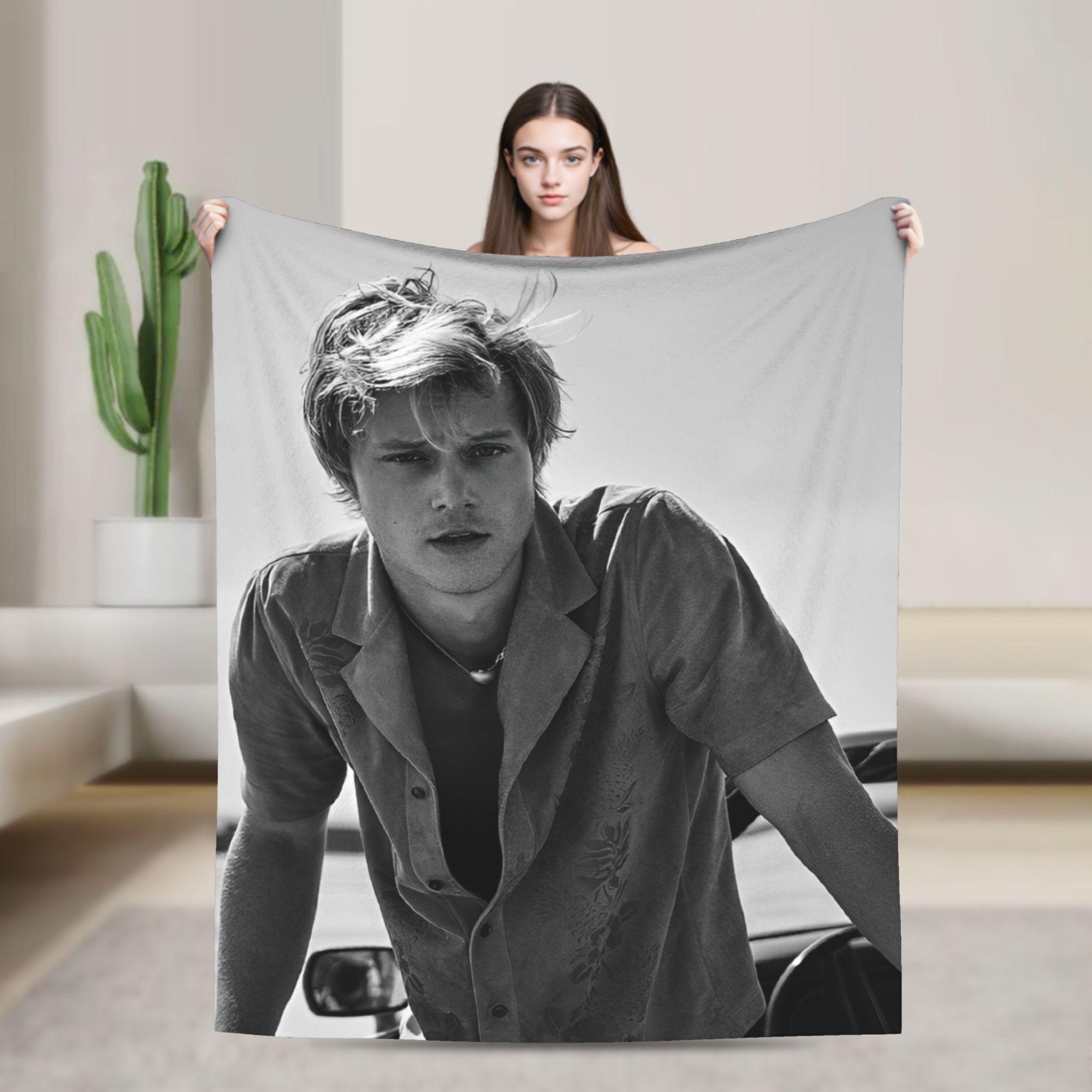 Super Soft Blankets Decorative JJ Maybank  Throw Blanket Rudy Pankow  Flannel Bedspread For Couch Chair Sofa Bed Sofa Bed Cover 75x90cm