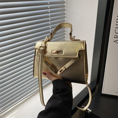 Høst liten veske dame ny trendy dameveske liten firkantet veske skulderveske moteriktig personlig bærbar messengerbag
