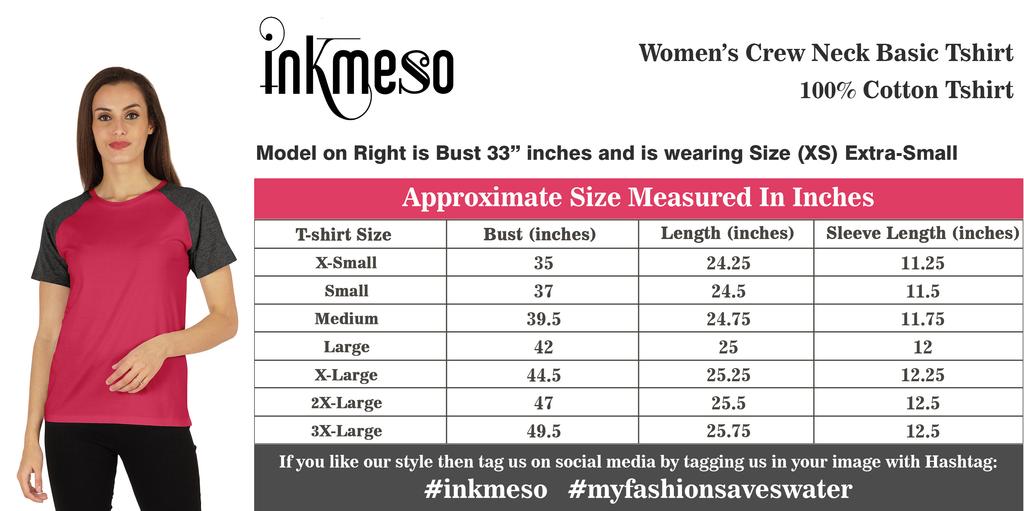 Inkmeso Women  S Raglan Short Sleeve T-Shirt Regular Fit Casual Solid Basic Tee
